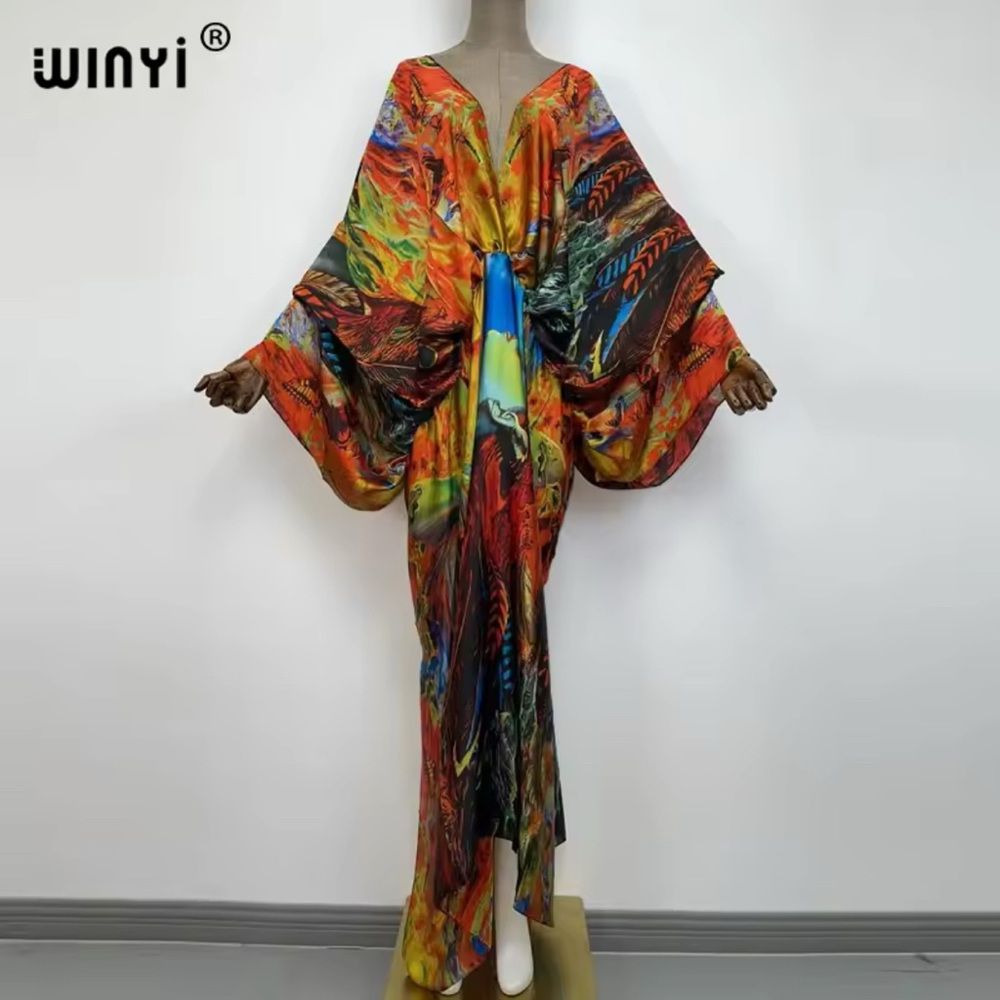 Colorful Kimono Dress